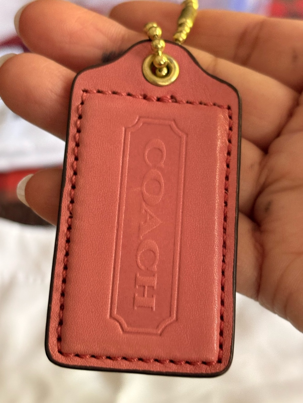 Vintage Coach Hangtag bag charm
